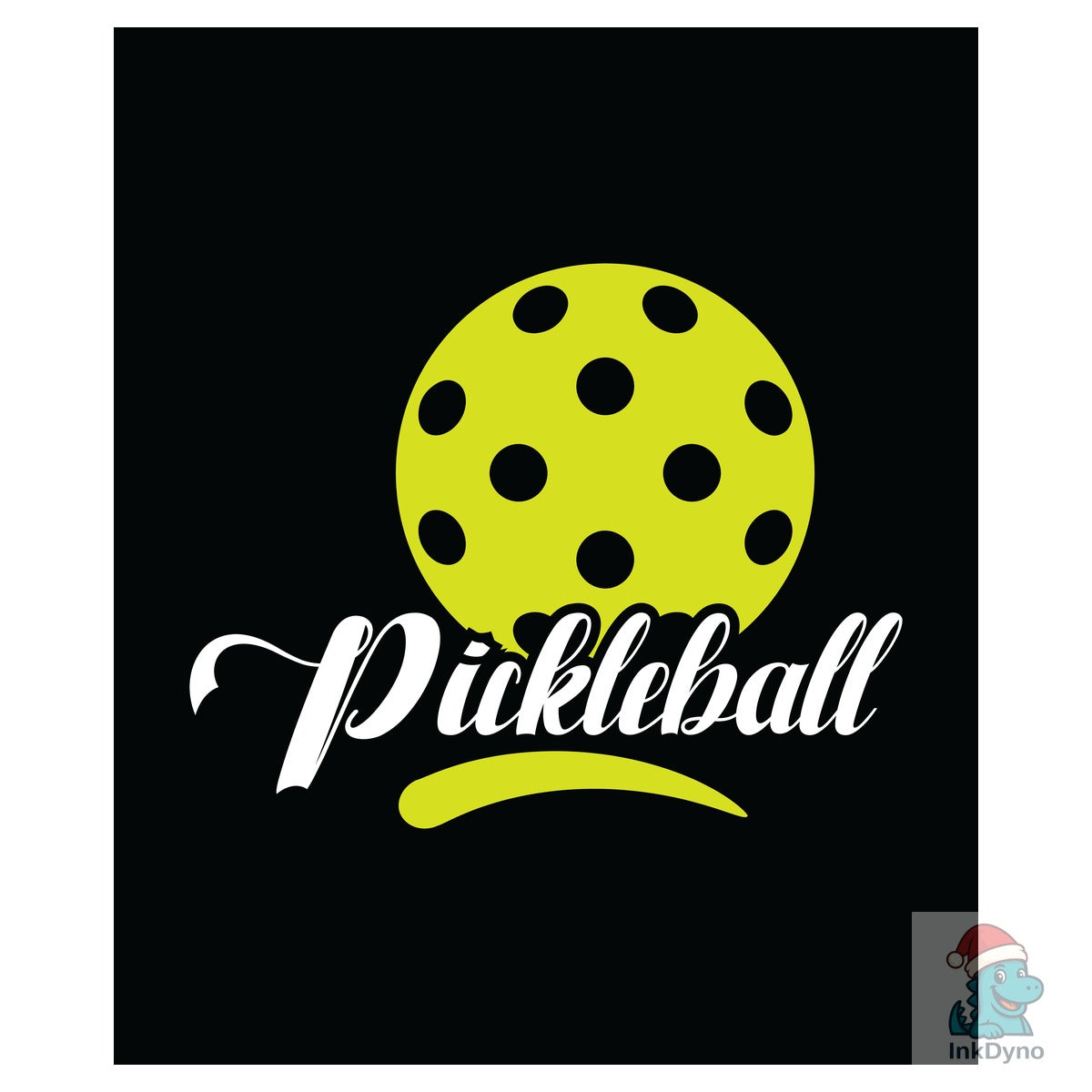 Pickleball Black T-shirt Design