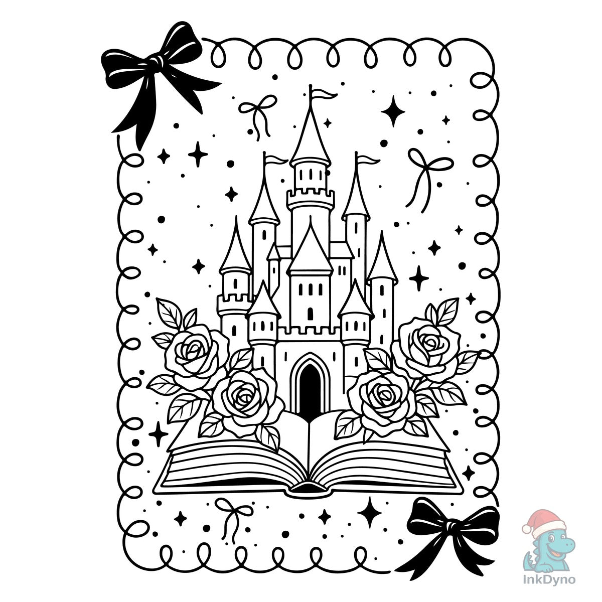 Castle Open Book Book Lover