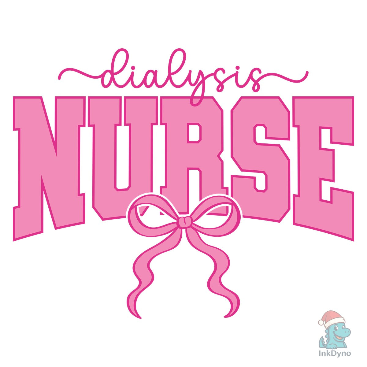 Dialysis Nurse Coquette Nursing Pink Bow