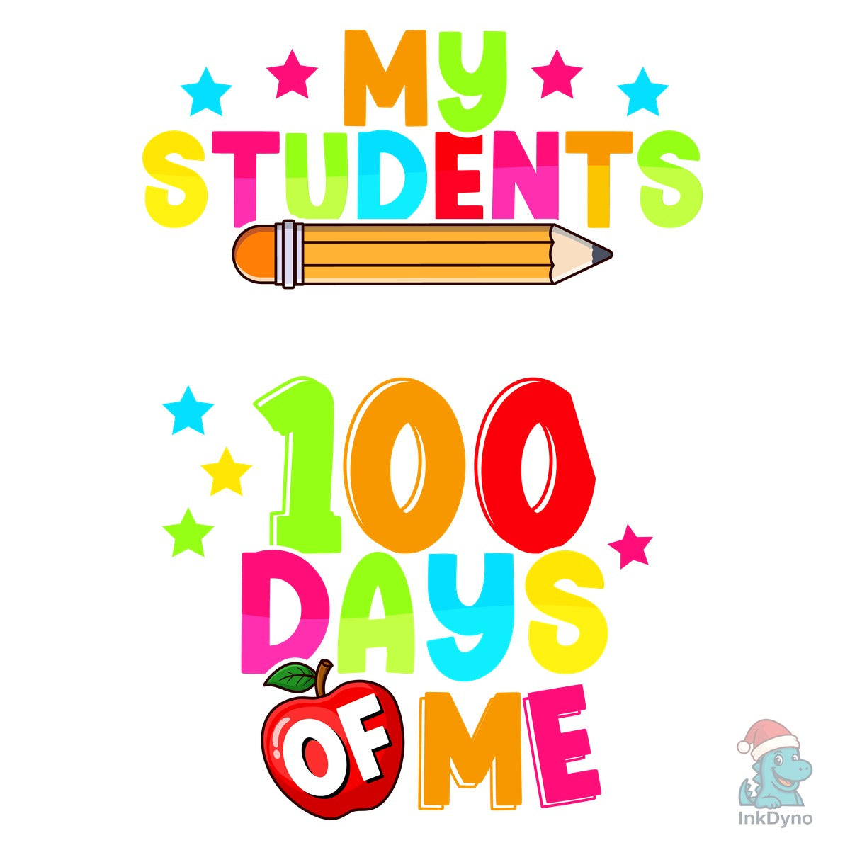 Funny Teacher 100th Day of School Design