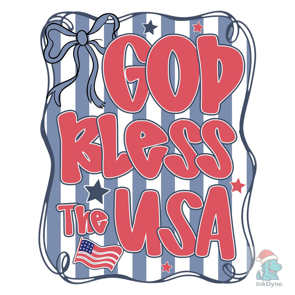 Preppy God Bless the USA Coquette