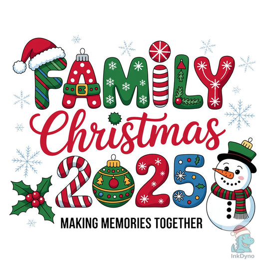 Family Christmas Crew 2025 - DTF Transfer