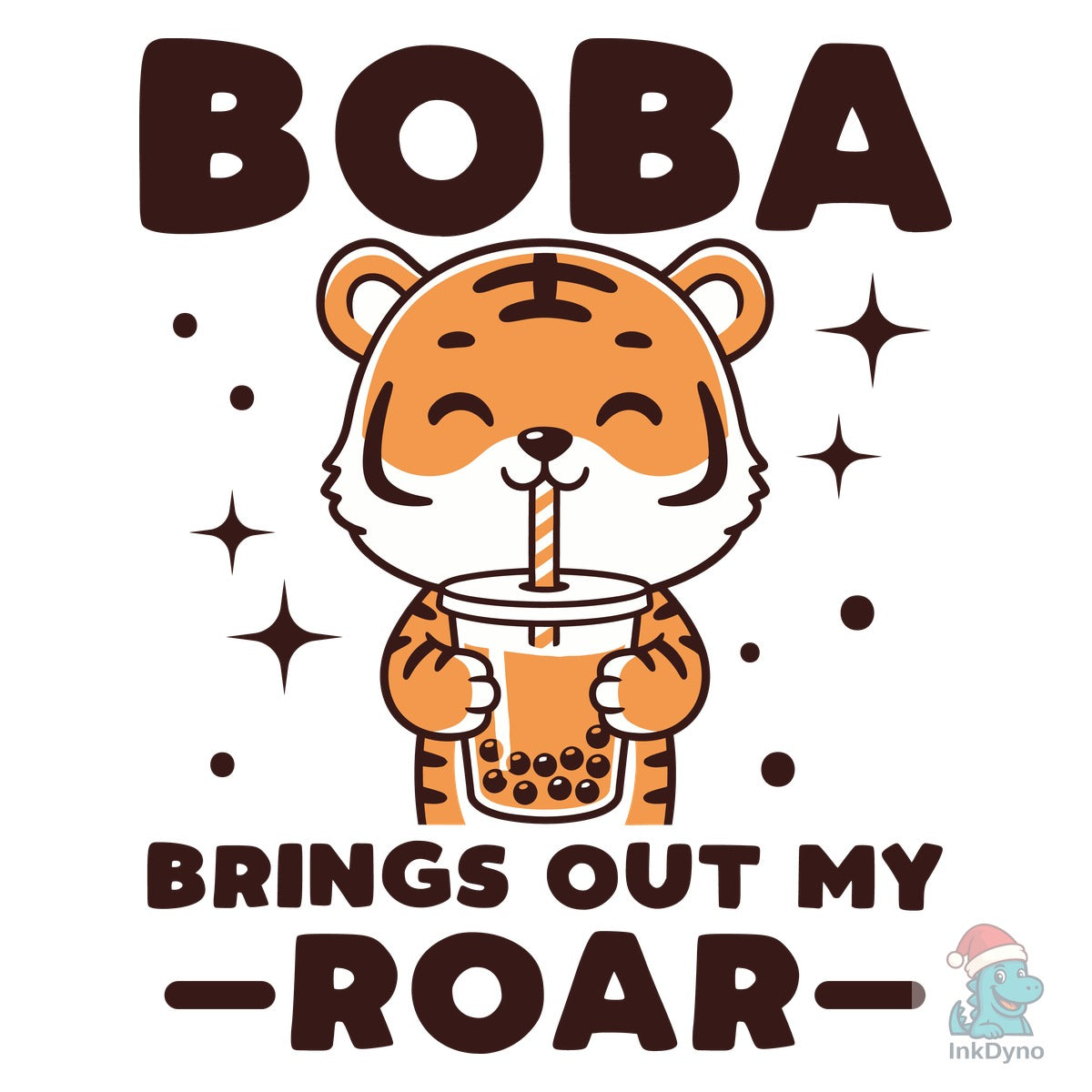 Funny Animal Bubble Tea T-Shirt Design