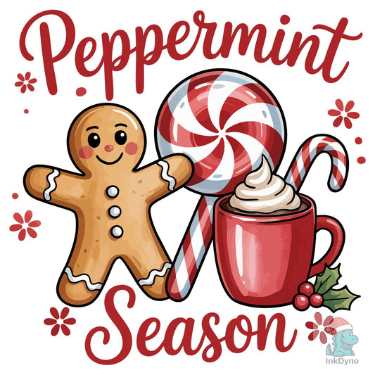 Peppermint Season T-Shirt - DTF Transfer