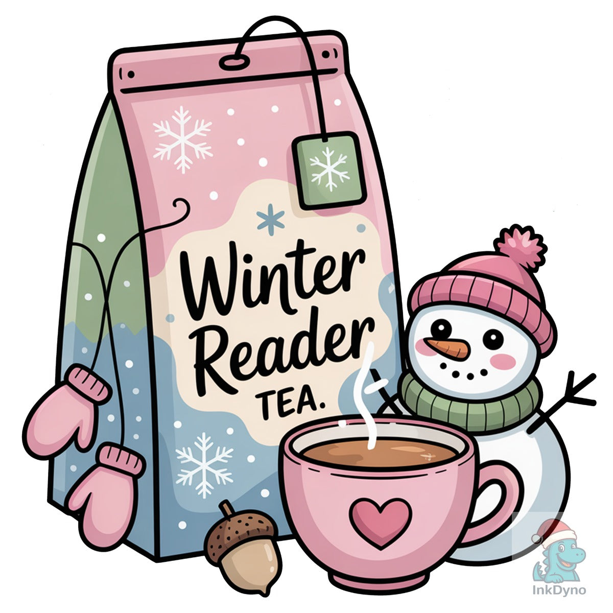 Winter Reader Tea Design