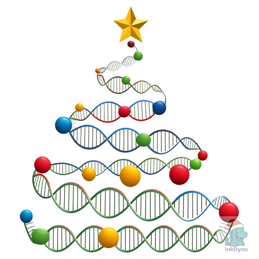 DNA Christmas Tree - DTF Transfer