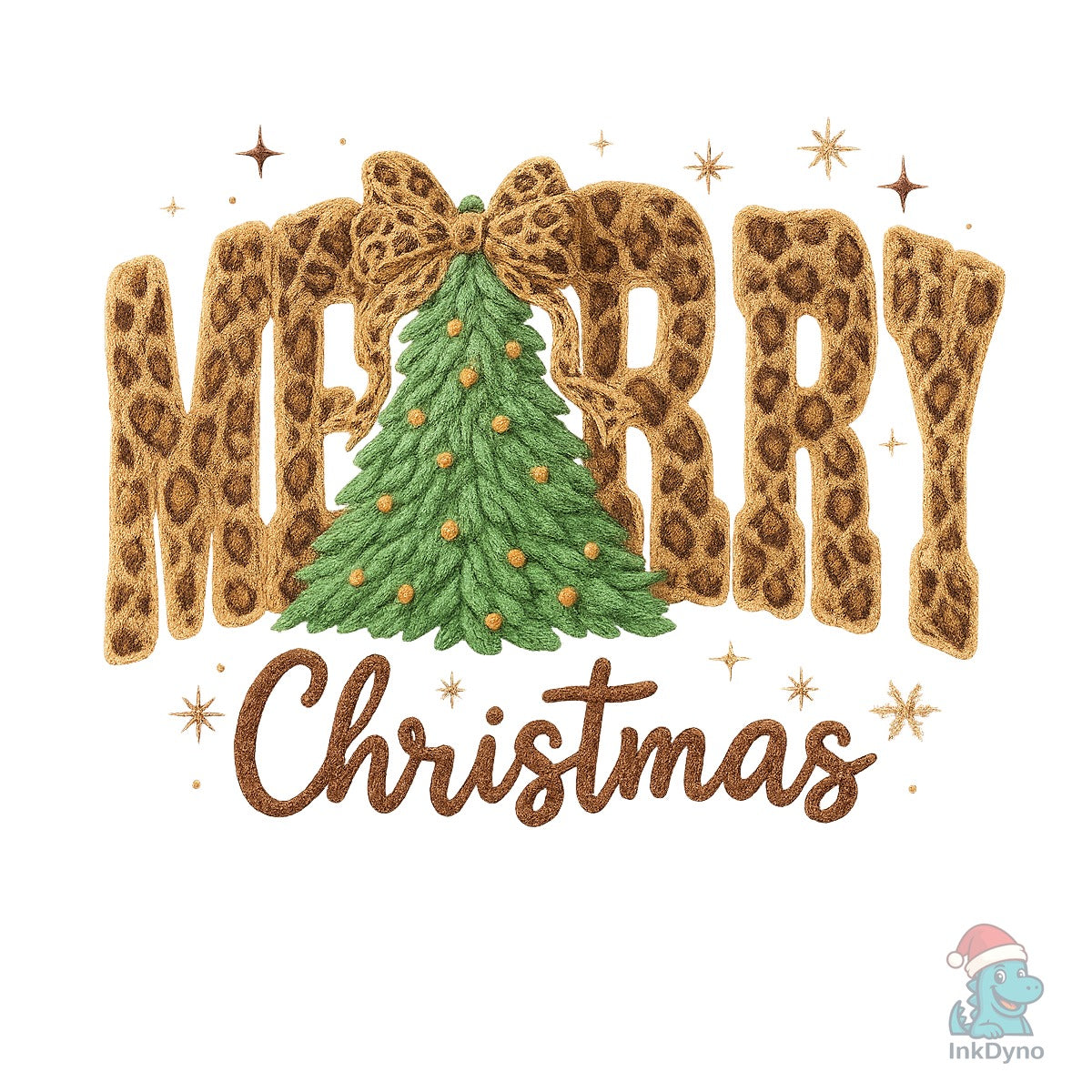 Leopard Print Merry Christmas
