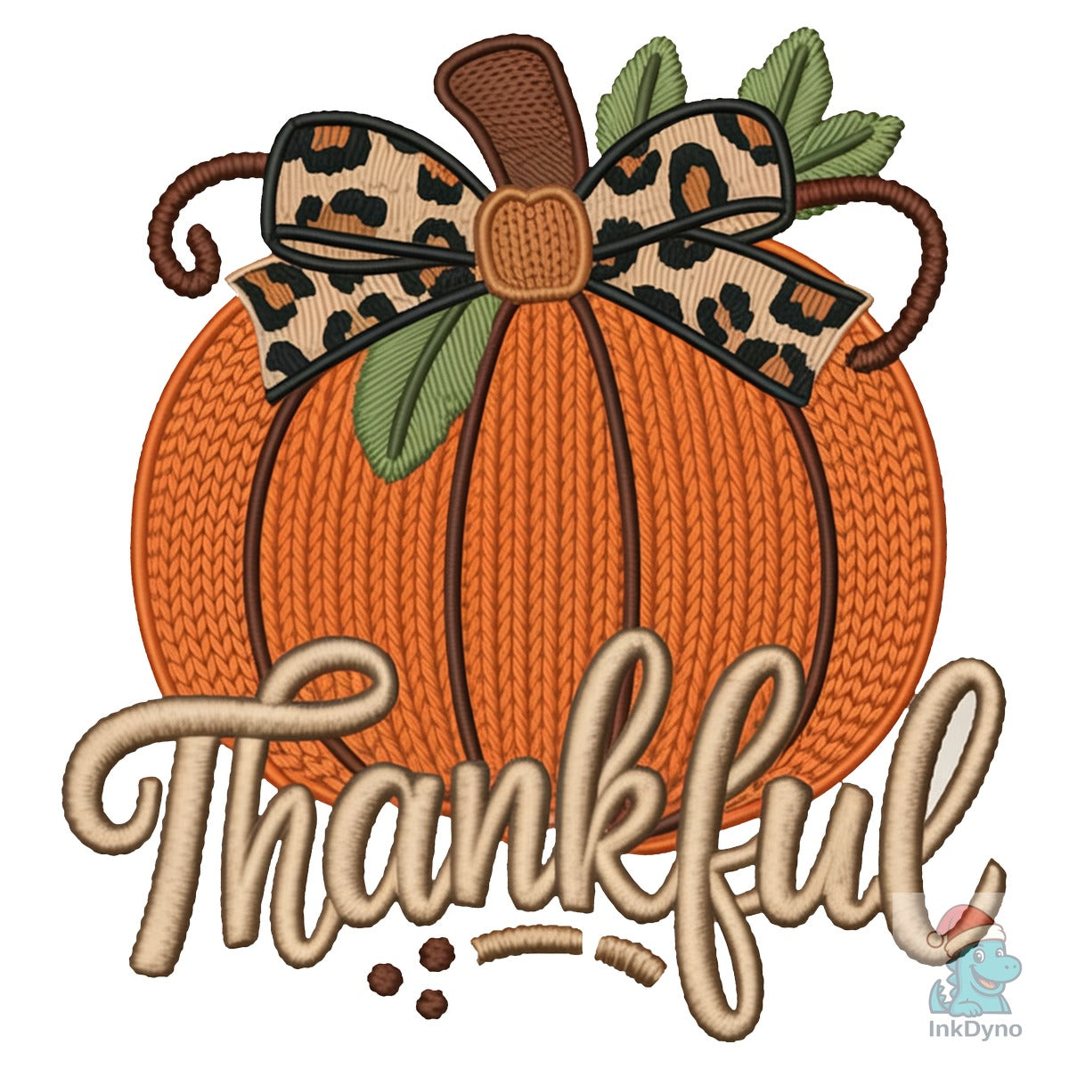 Preppy Faux Yarn Pumpkin Thanksgiving
