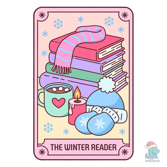 The Winter Reader Cozy Design - DTF Transfer