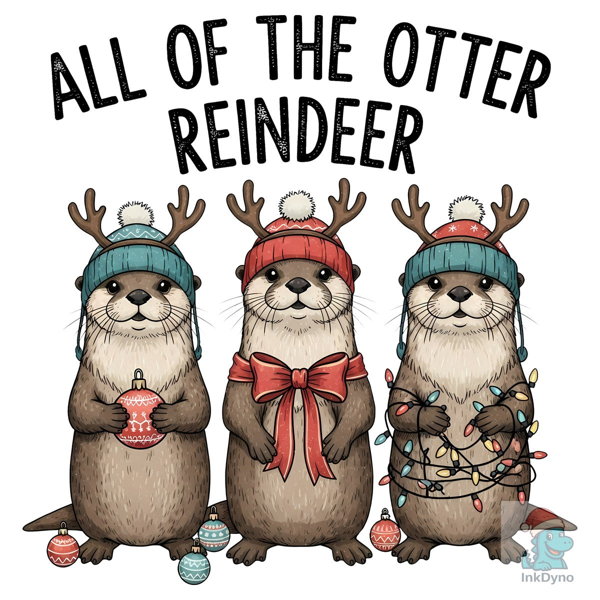All of the Otter Reindeer Christmas