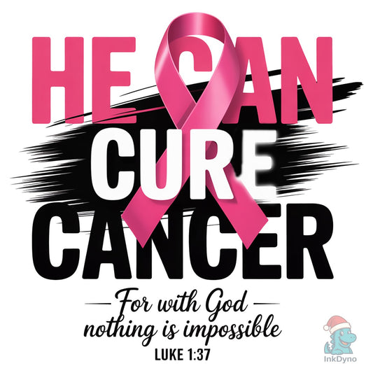 Heal Cancer Preppy Breast Cancer - DTF Transfer