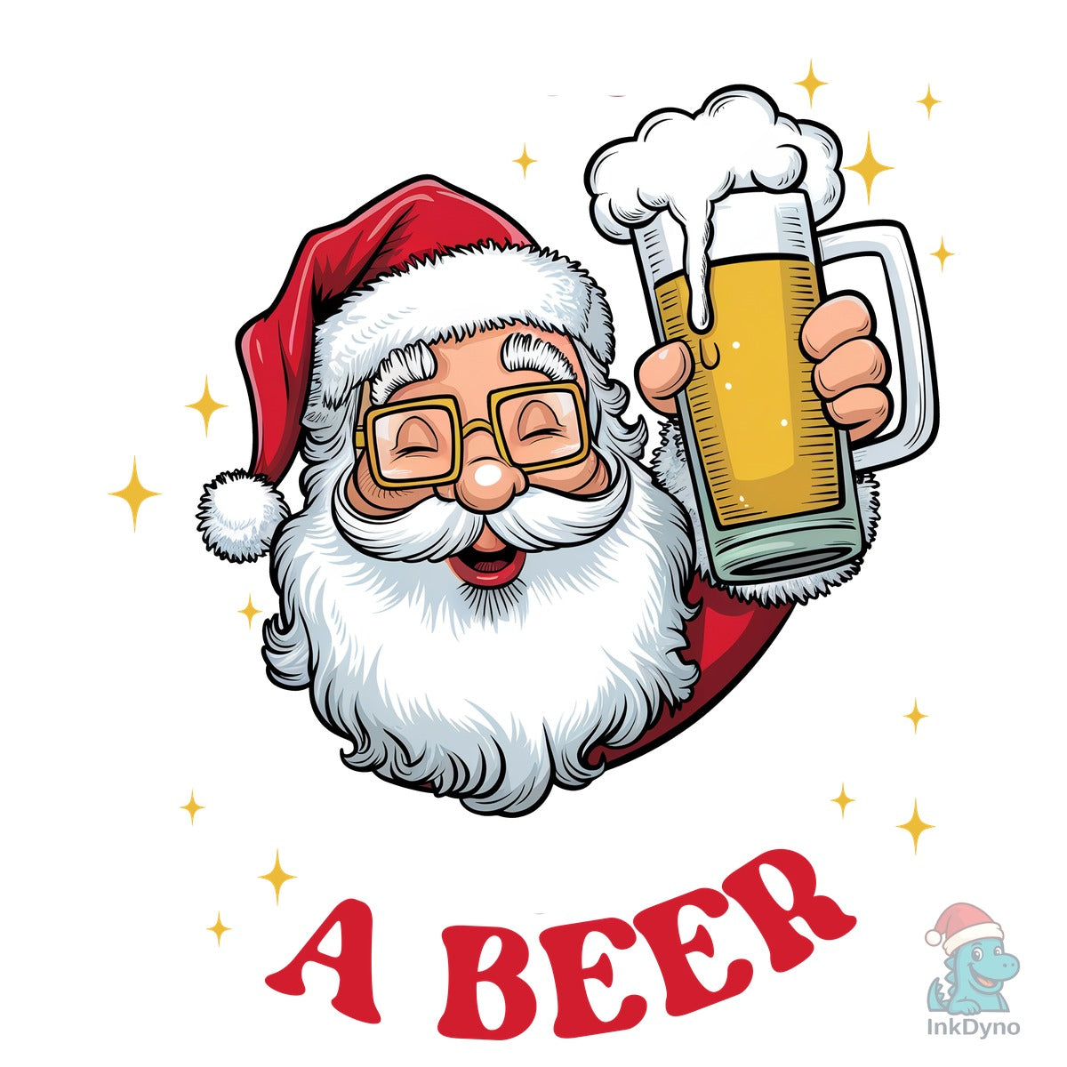Santa Beer Funny Christmas