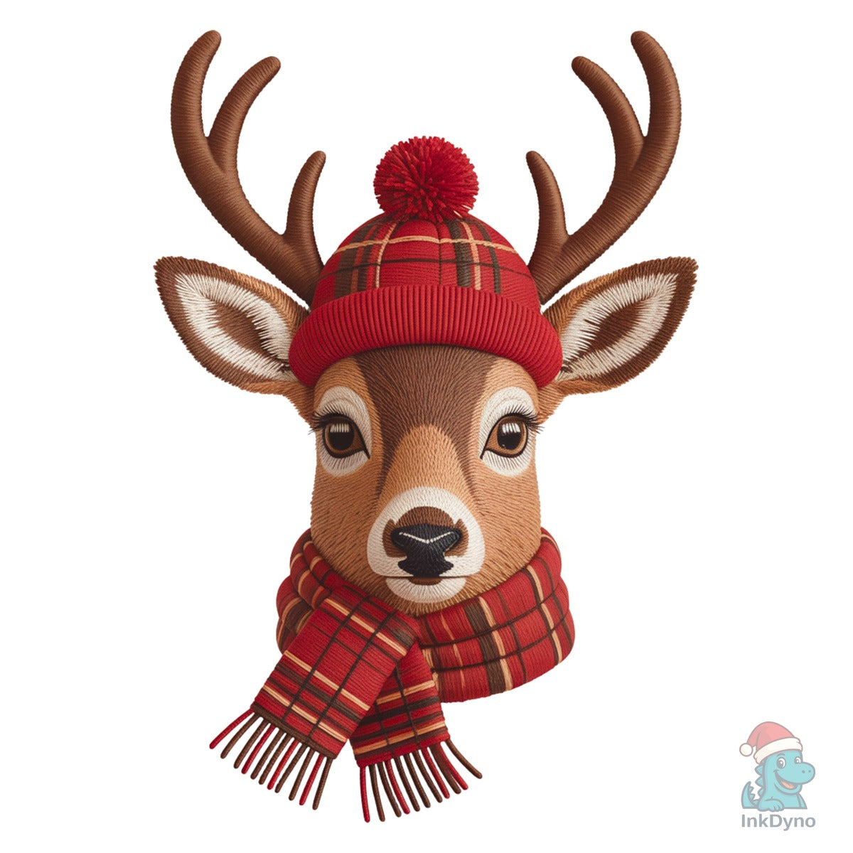 Cute Cozy Reindeer Embroidery