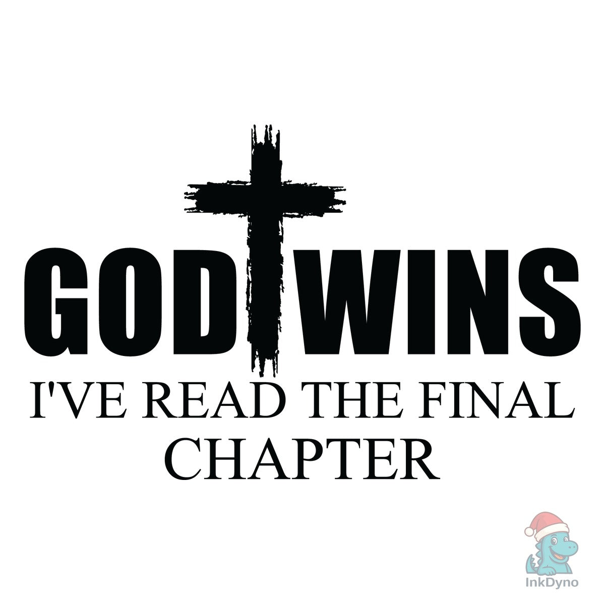 God Wins Religious Design Christian