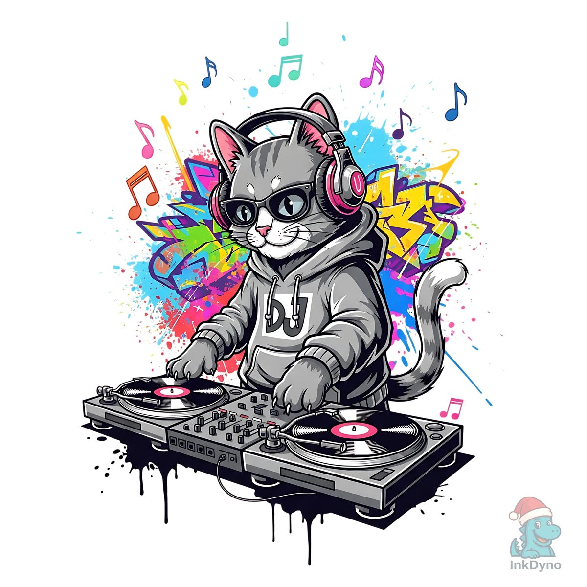 DJ Cat Scratch It Like Pro