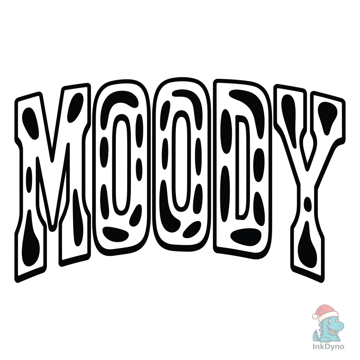 Moody Cow Print