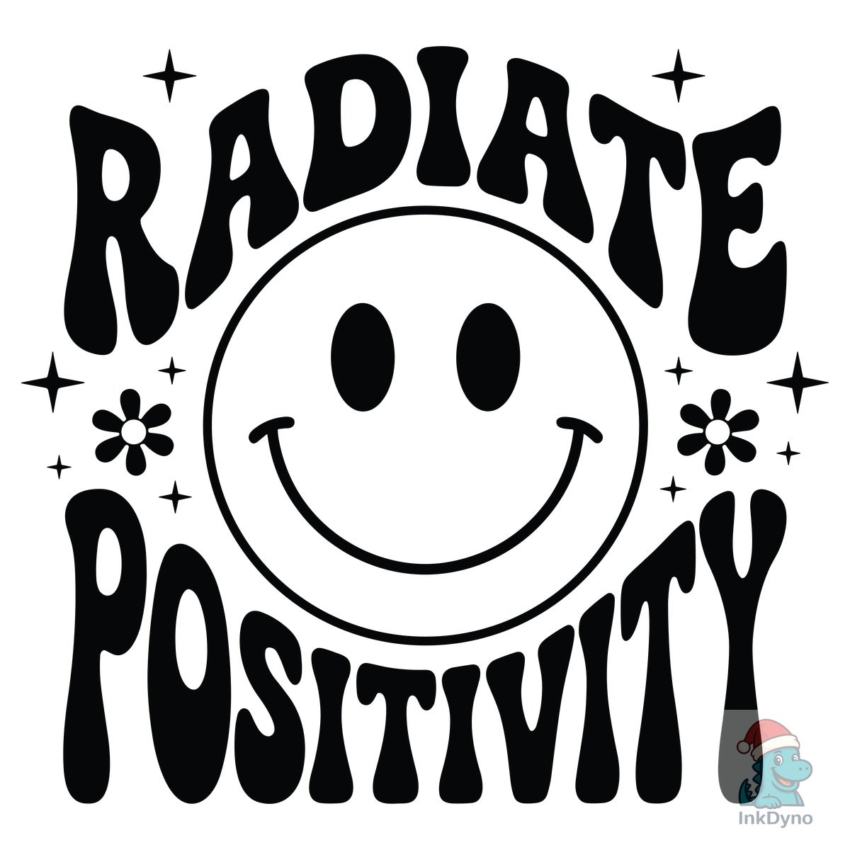 Radiate Positivity Happy Face Design