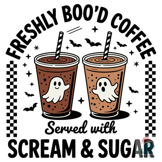 Funny Halloween Coffee Quote - DTF Transfer