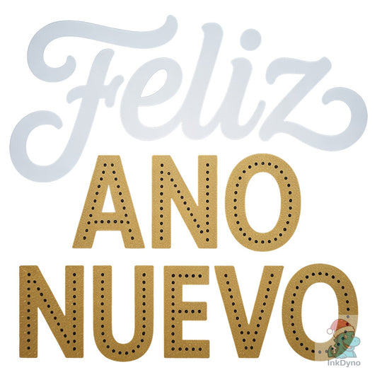 Feliz Ano Nuevo Happy New Year - DTF Transfer