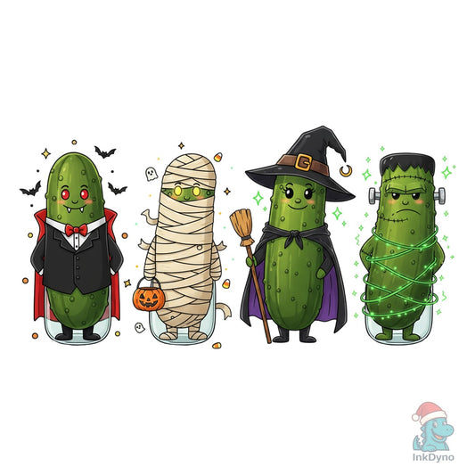 Halloween Pickles with Costume - DTF Transfer