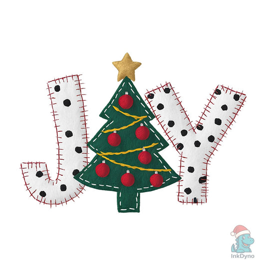Joy Christmas Tree - DTF Transfer