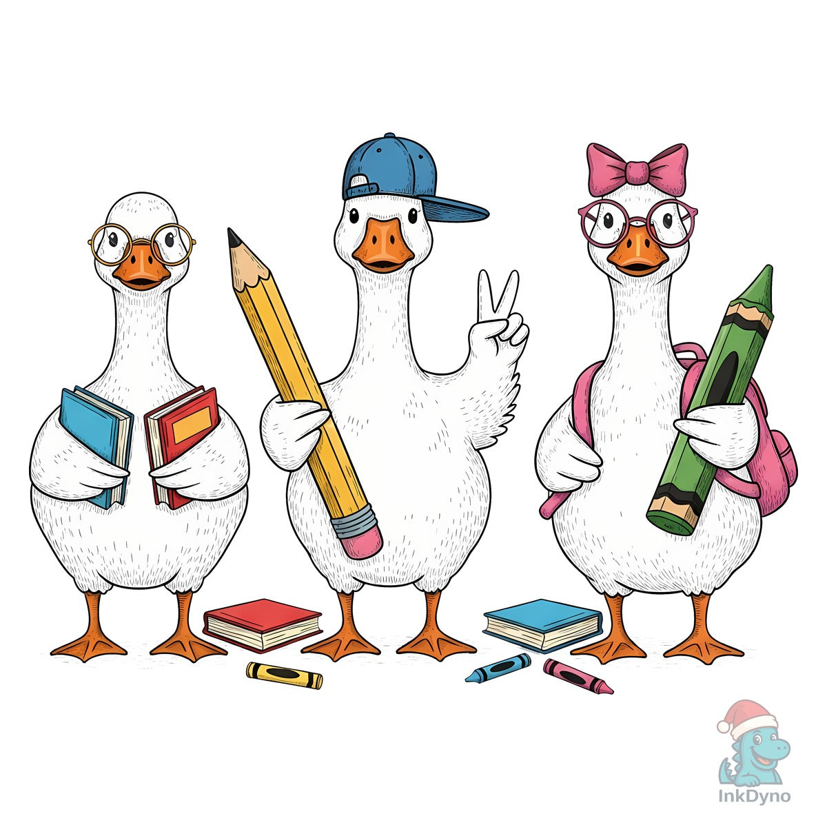 Back to School Goose Sublimation