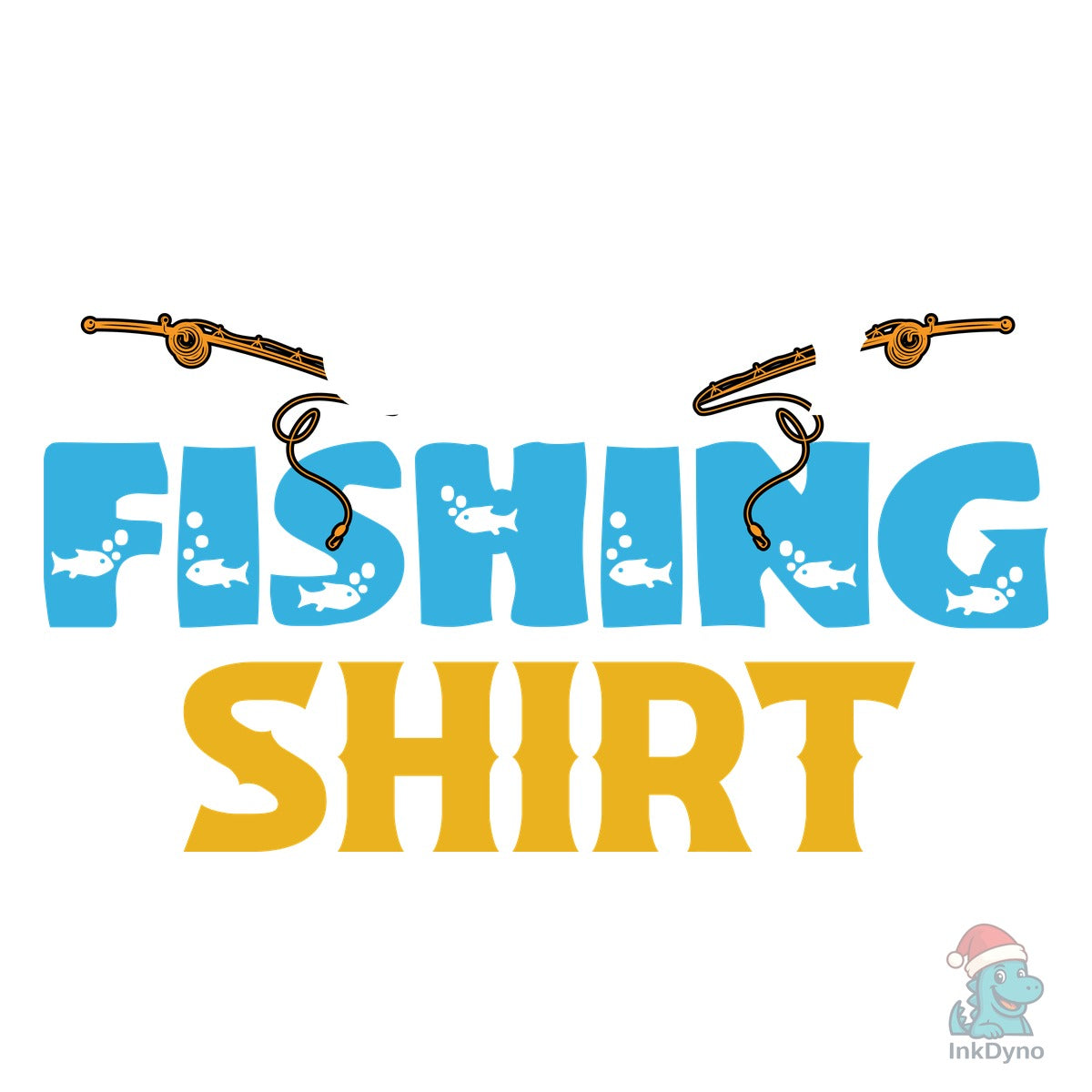 Lucky Fishing Shirt T-Shirt Design