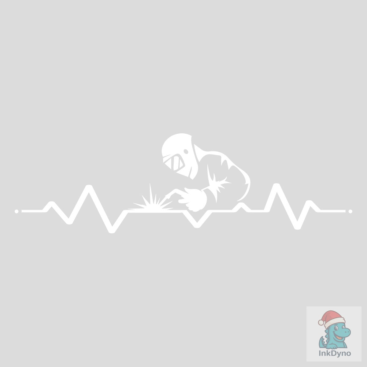 Welding Line Art Heartbeat