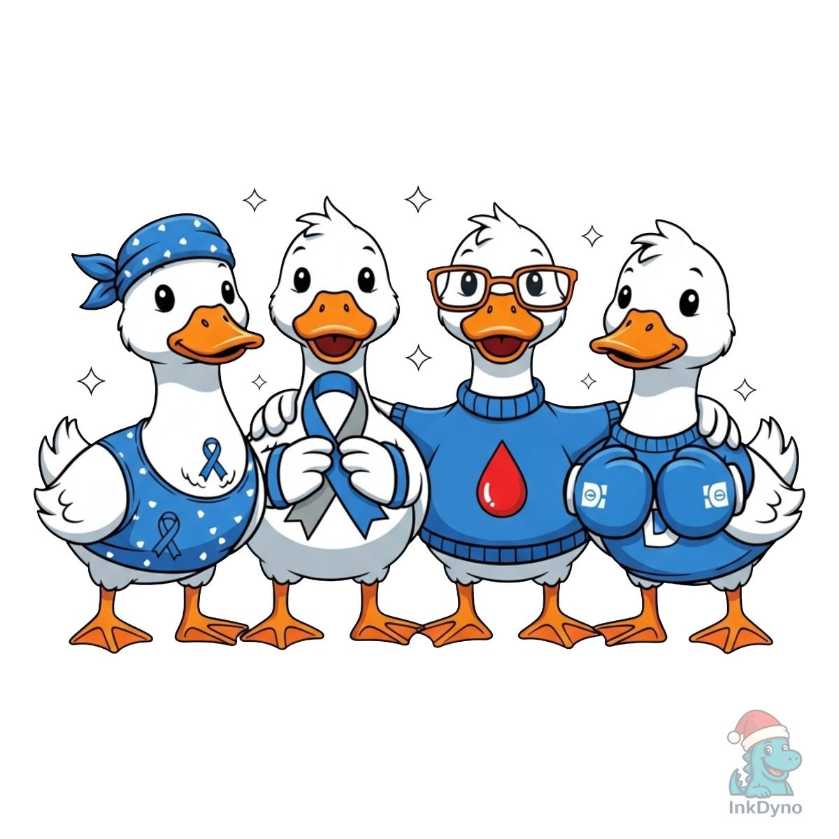 Cute Ducks Diabetes Awareness