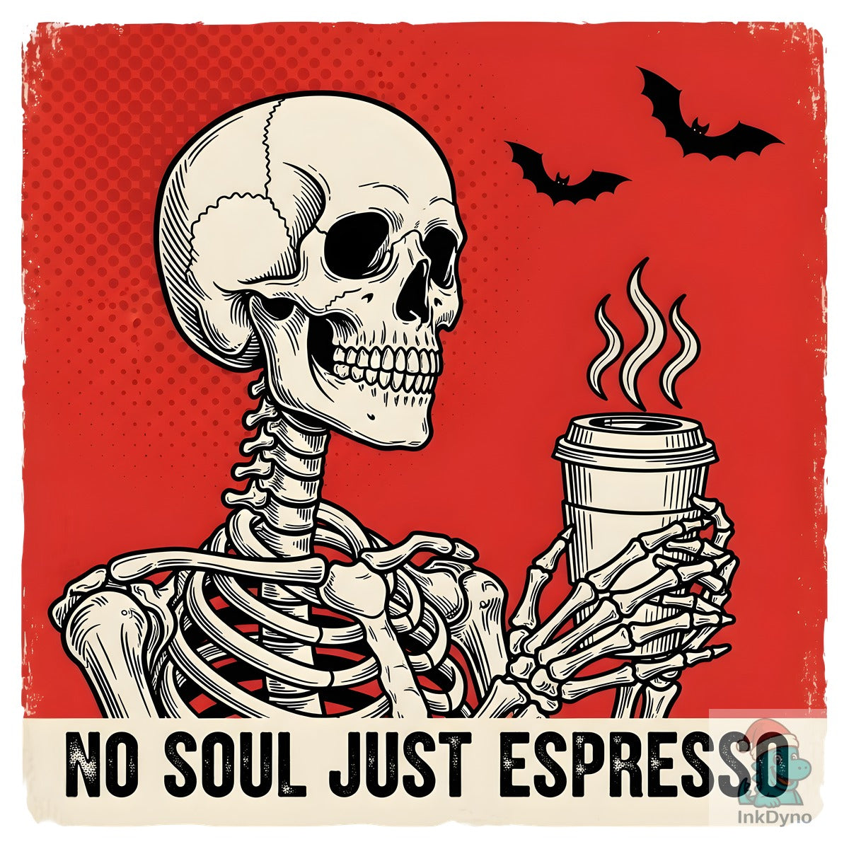 Funny Skeleton Coffee Lover