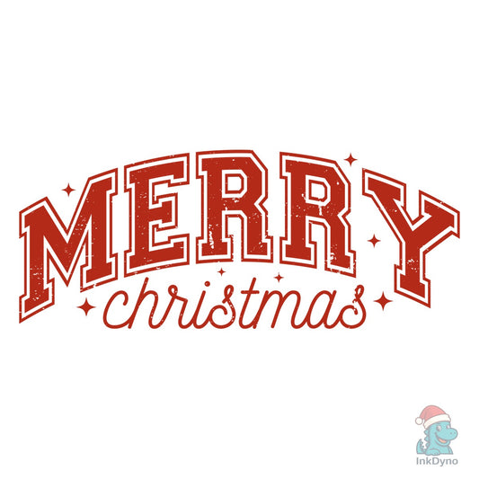 Varsity Christmas Shirt X Mas - DTF Transfer