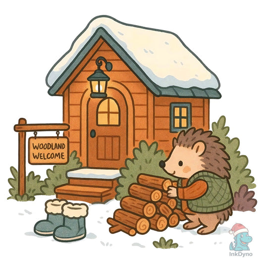 Woodland Welcome Hedgehog - DTF Transfer
