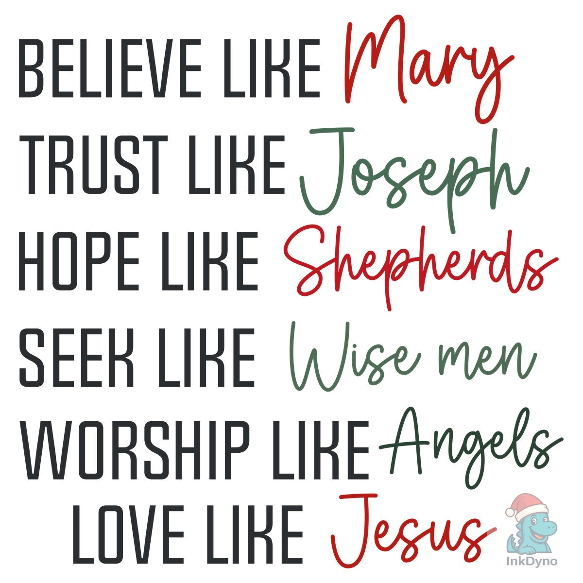 Believe Like Mary Christian