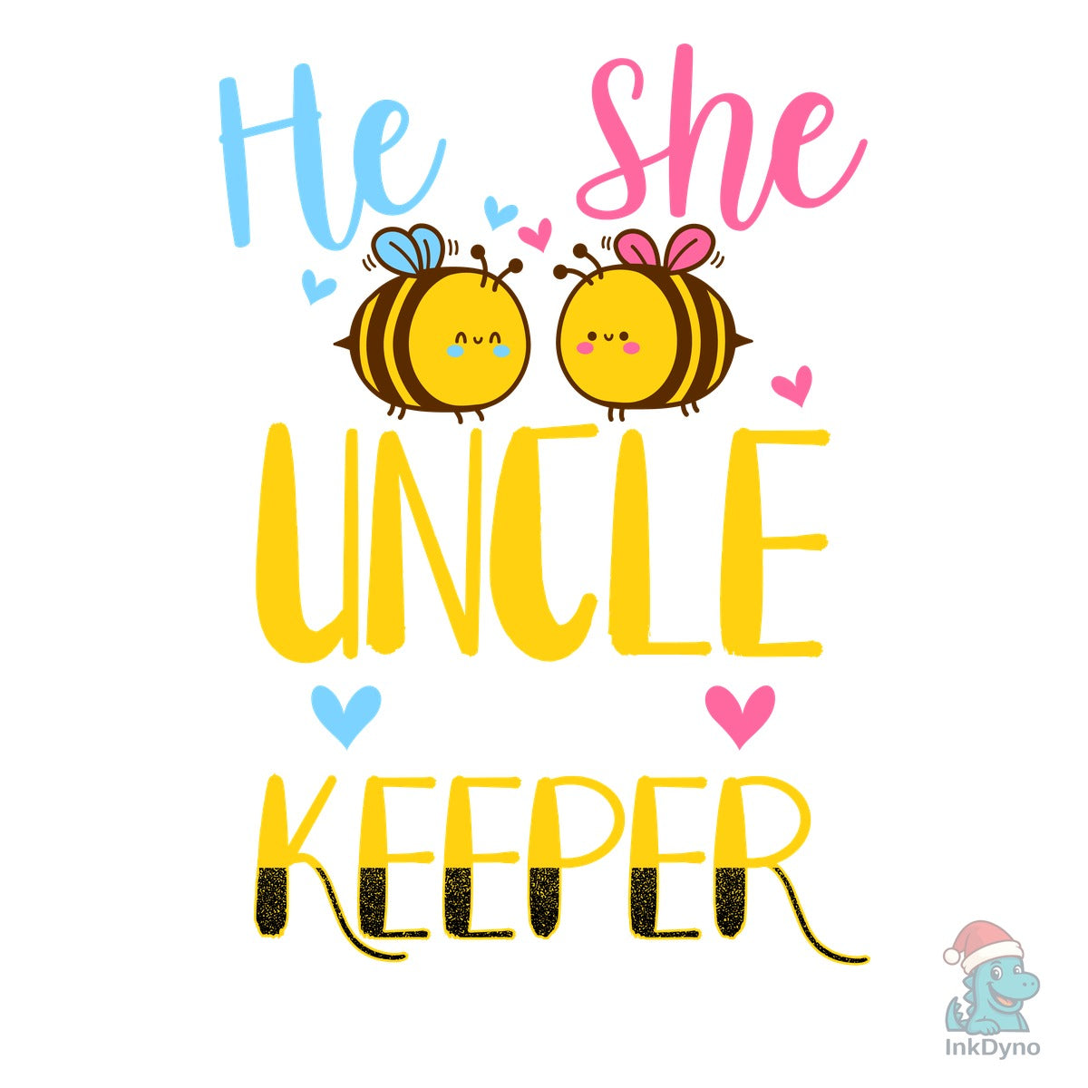 Cute Bee Theme Uncle Gender Reveal