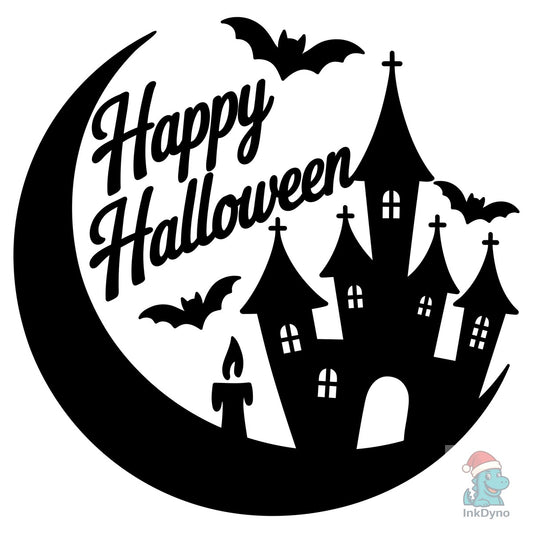 Happy Halloween Haunted House - DTF Transfer