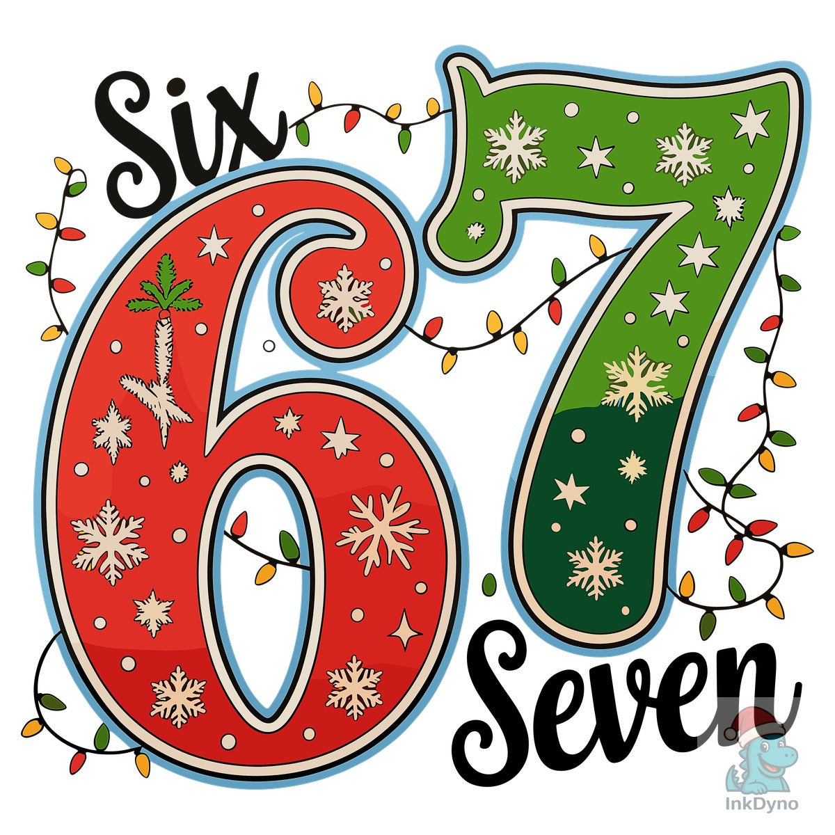 Six Seven 67 Christmas Meme Heat-Apply