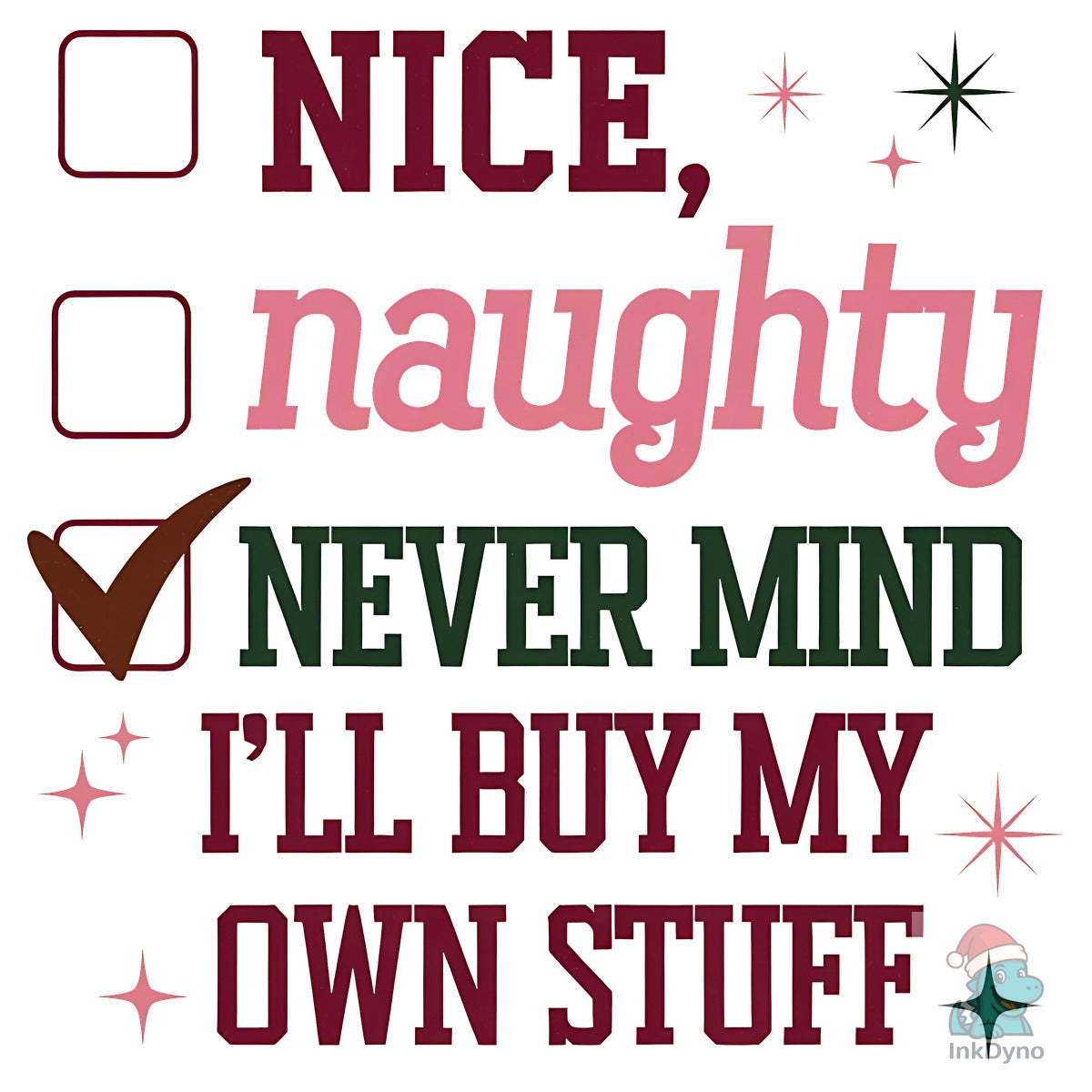 Sarcastic Christmas Checklist