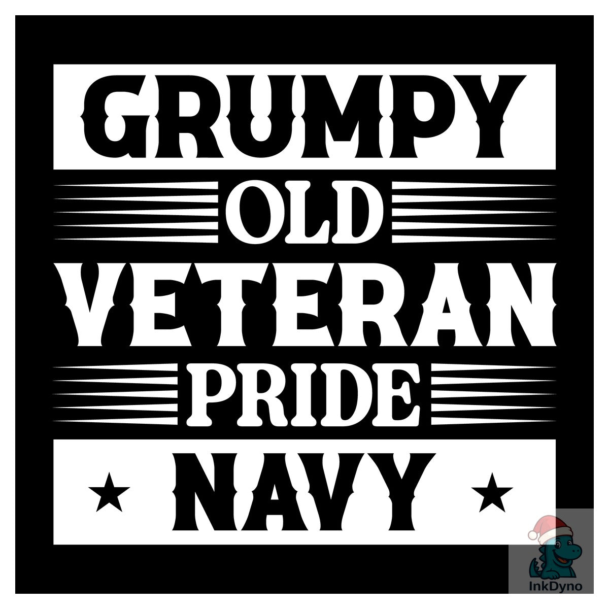 Grumpy Old Veteran Pride Navy T-Shirt De