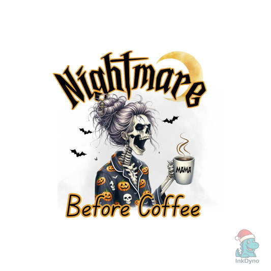 Spooky Coffee Skeleton Mom - DTF Transfer