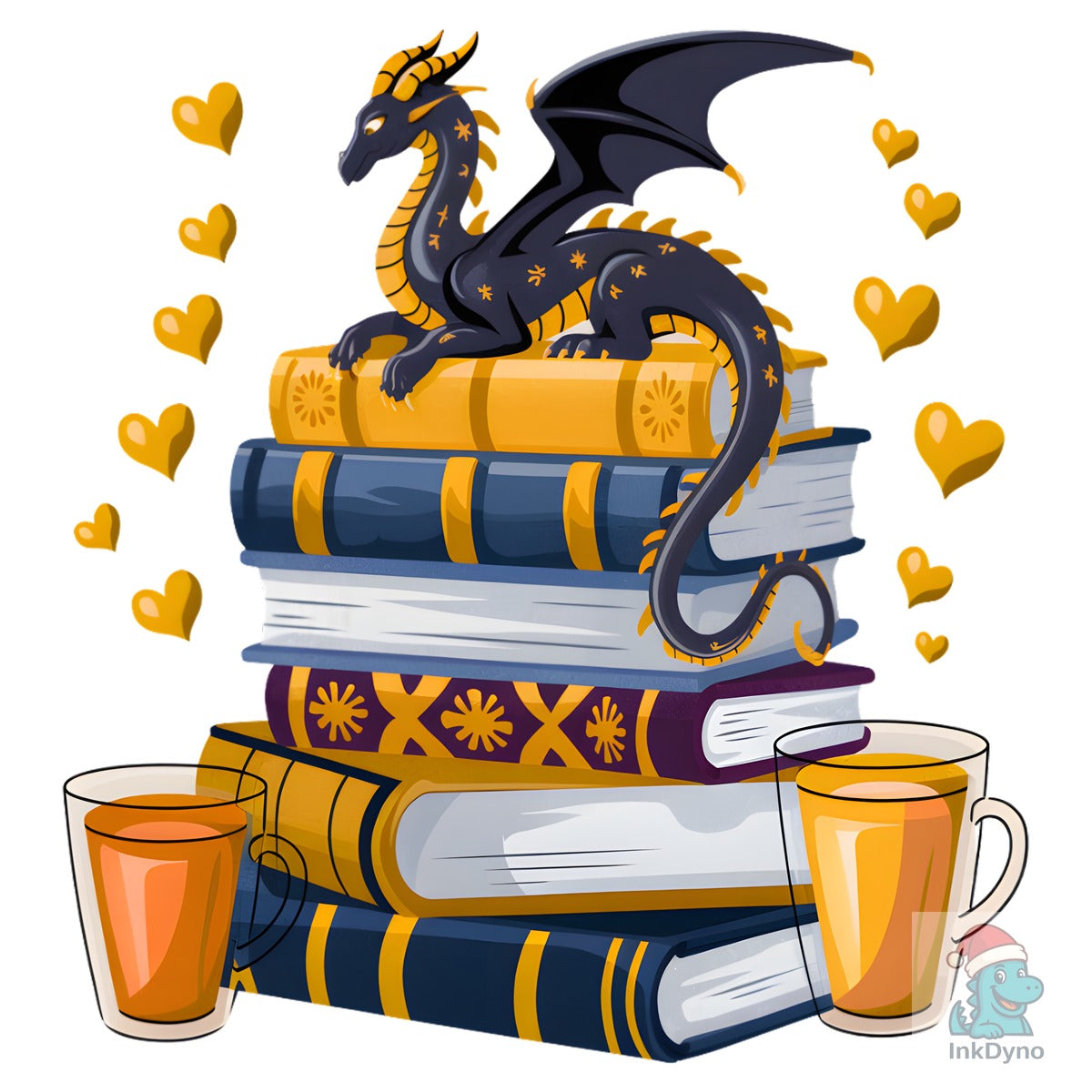 Starry Dragon Book Stack