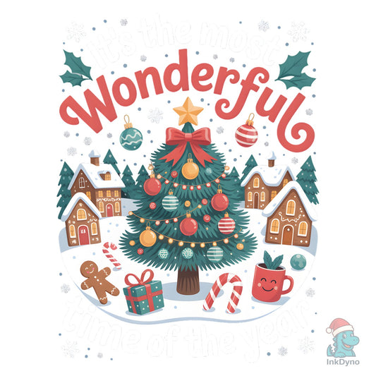 Whimsical Christmas Village - DTF Transfer