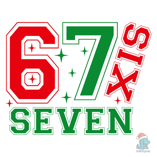 Christmas Six Seven 6 7 - DTF Transfer