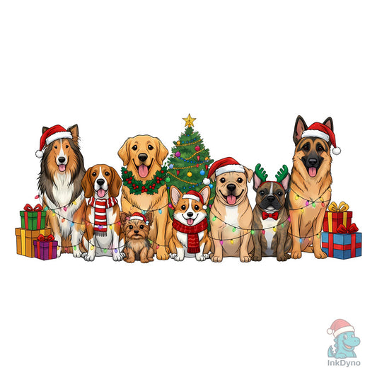 Christmas Dogs - DTF Transfer