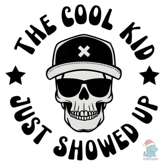 Cool Kid Skull - Urban Style Art - DTF Transfer