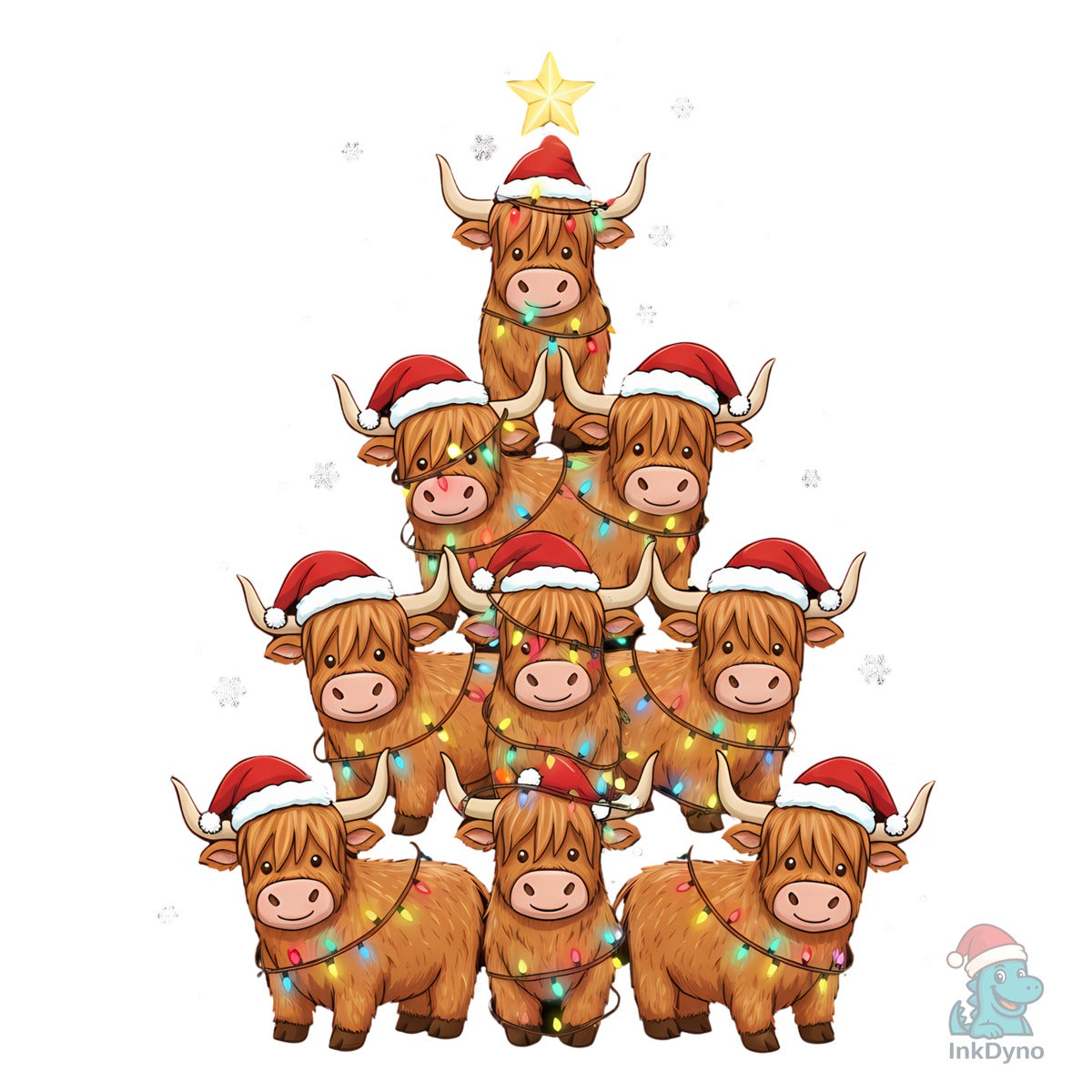 Highland Cow Christmas Tree Cow