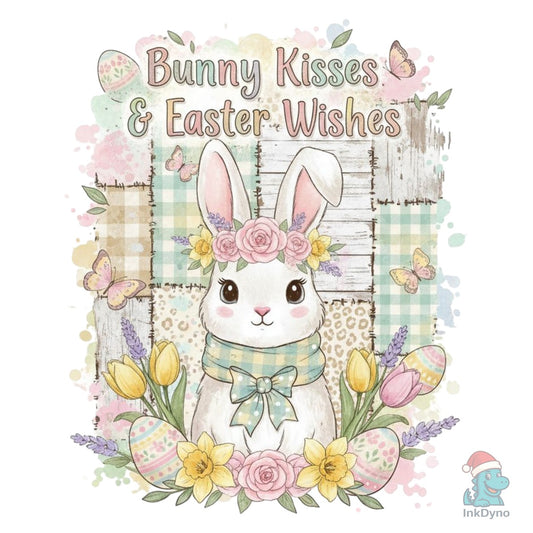 Bunny Kisses and Easter Sublimation - DTF Transfer