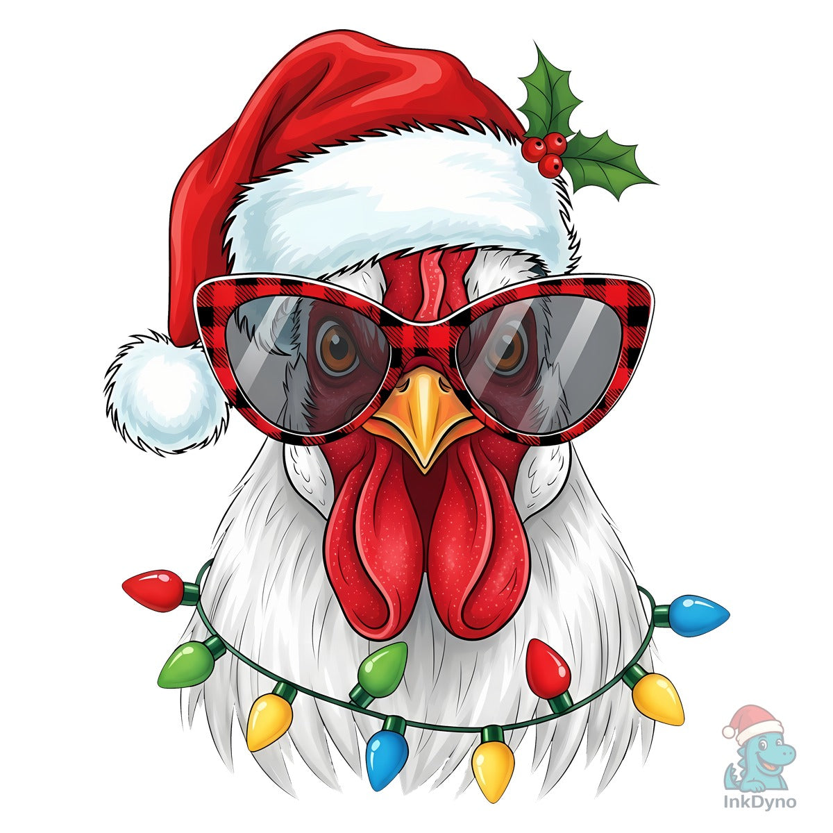 Cool Christmas Chicken Santa Hat