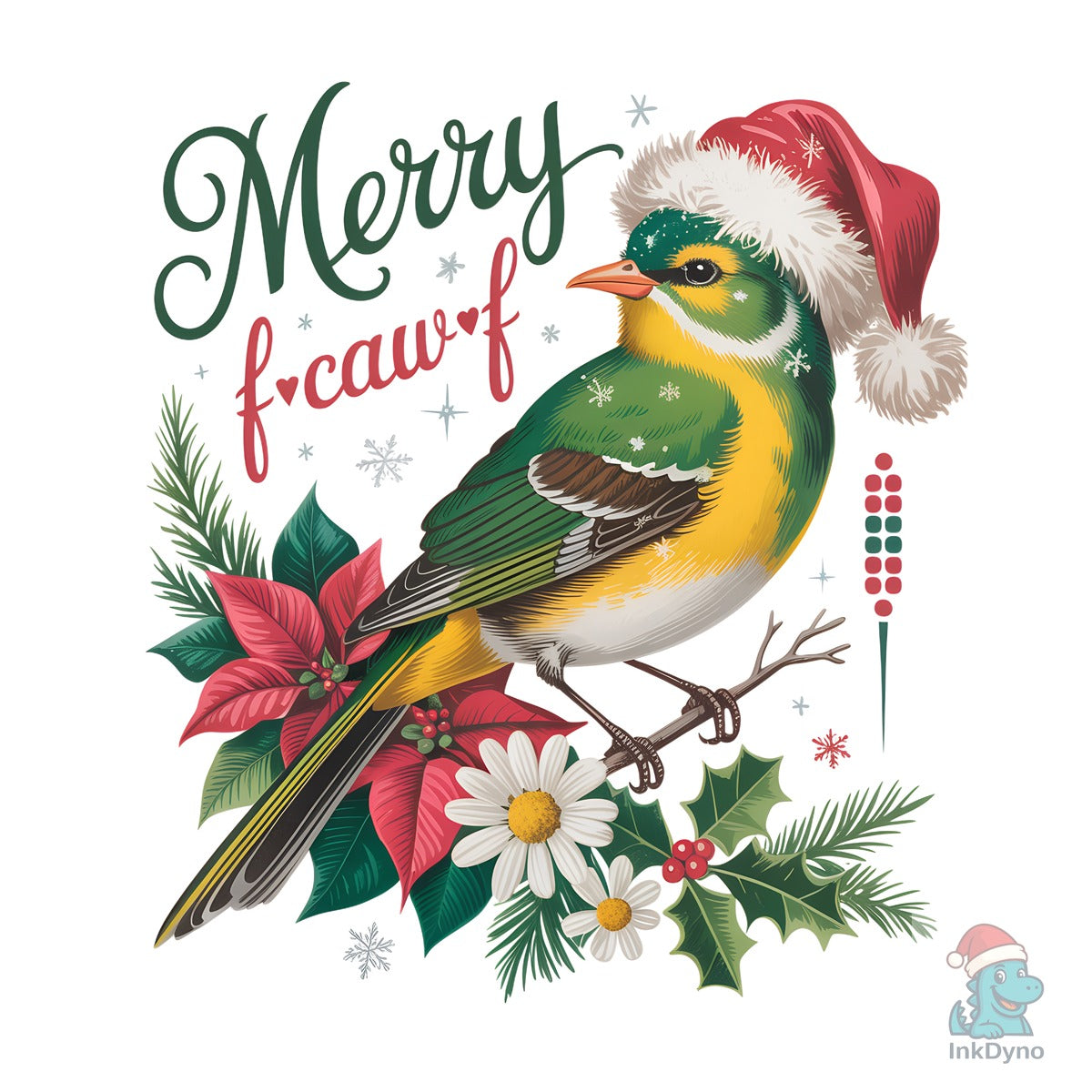 Merry Christmas Crow F-Caw-F