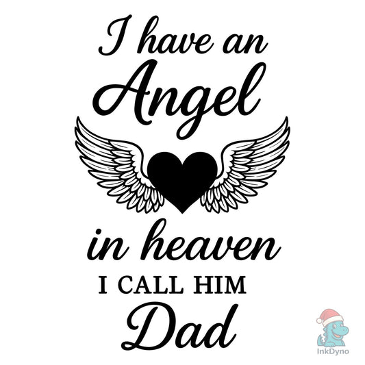 Angel Dad in Heaven Forever - DTF Transfer