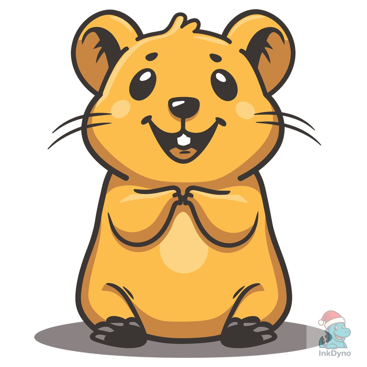 Quokka Line Art Vector